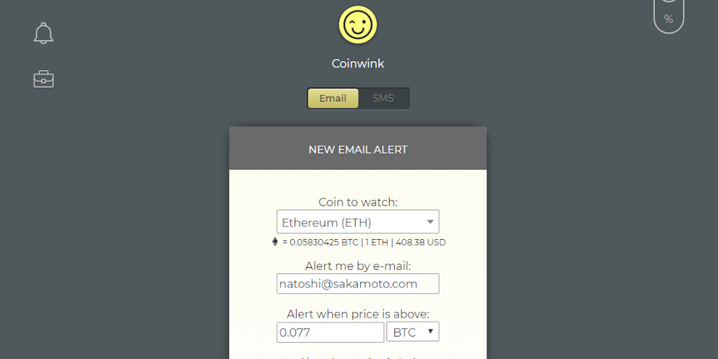 Coinwink Cryptocurrency Price Alerts And Portfolio Management App Product Hunt