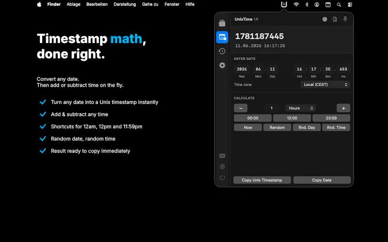 UnixTime screenshot 3