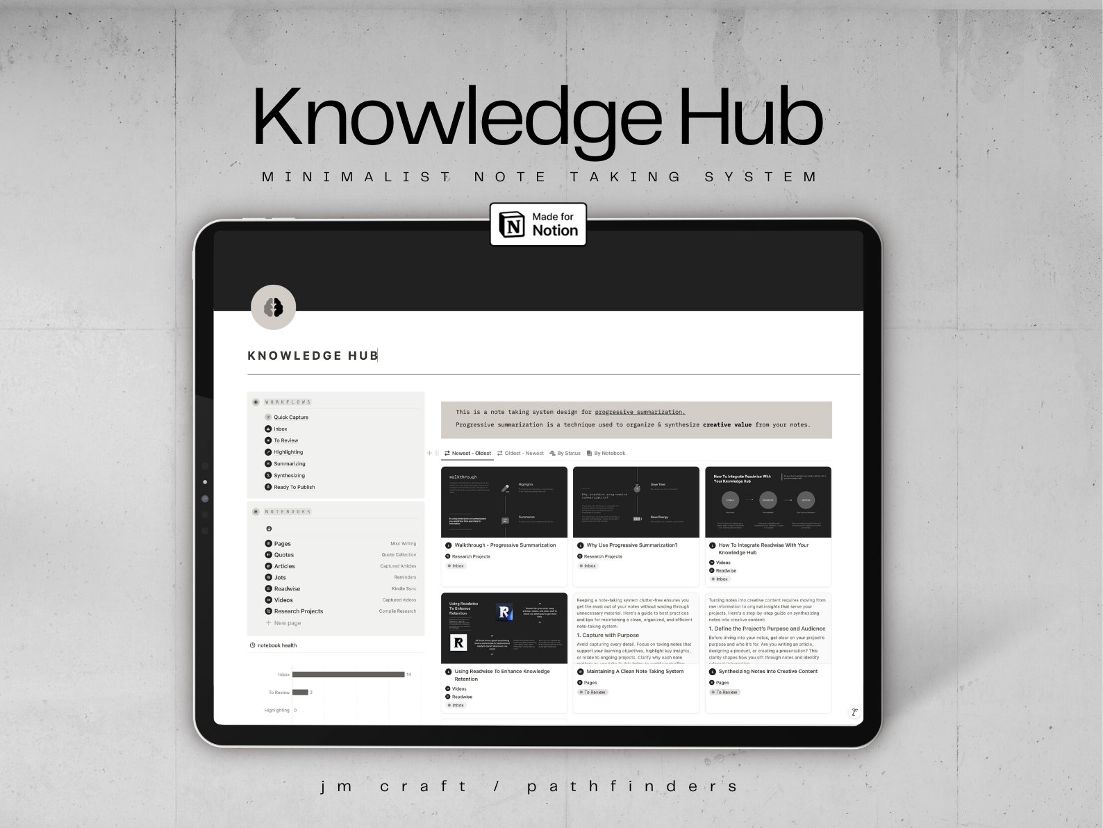 Hub Knowledge - Système de prise de notes media 1