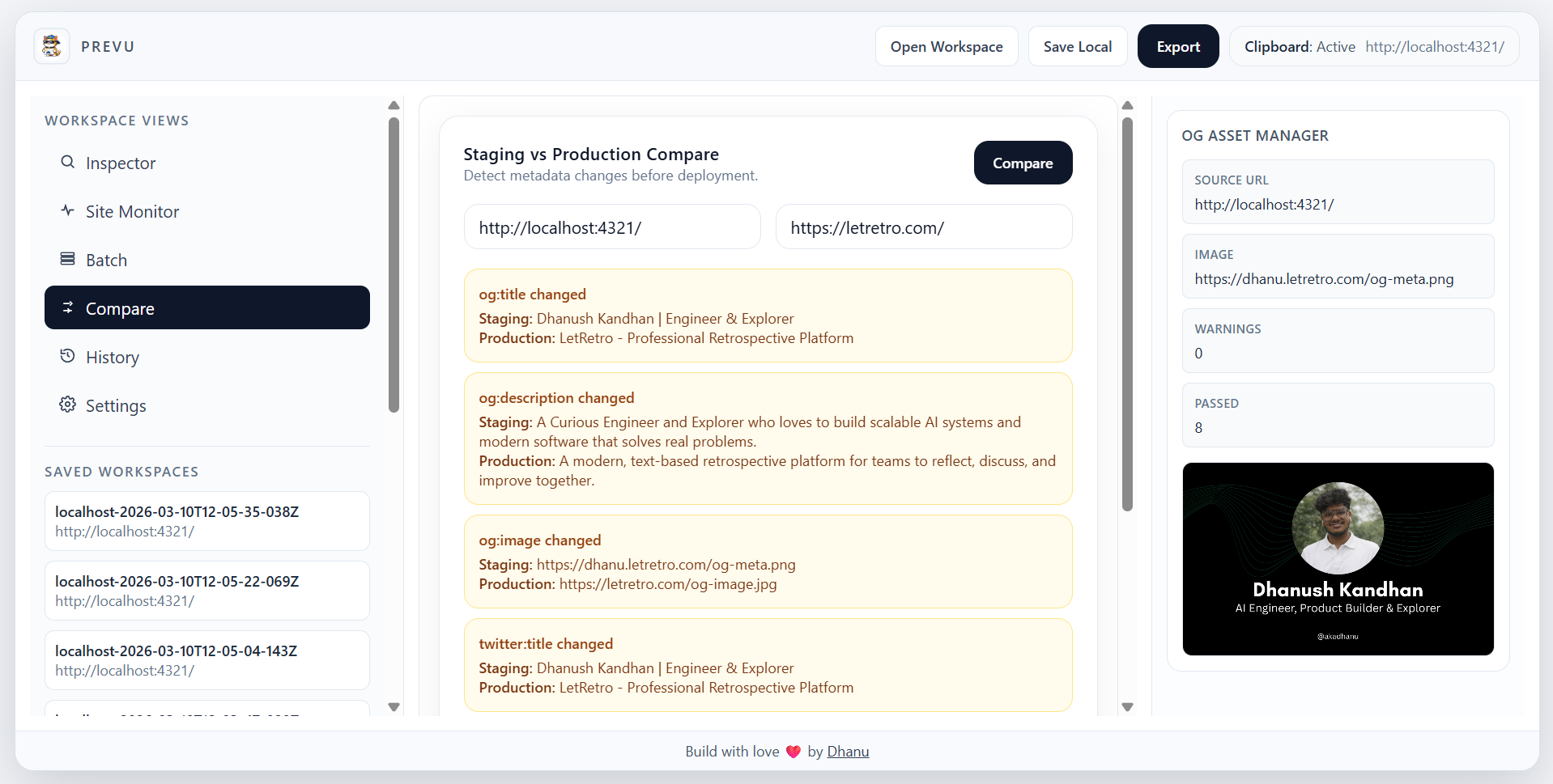 PREVU - Screenshot 3 showing product features and functionality