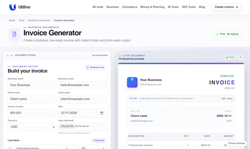 Utilivo screenshot 2
