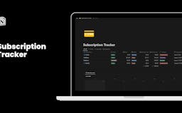 Notion Ultimate Subscription Tracker media 2