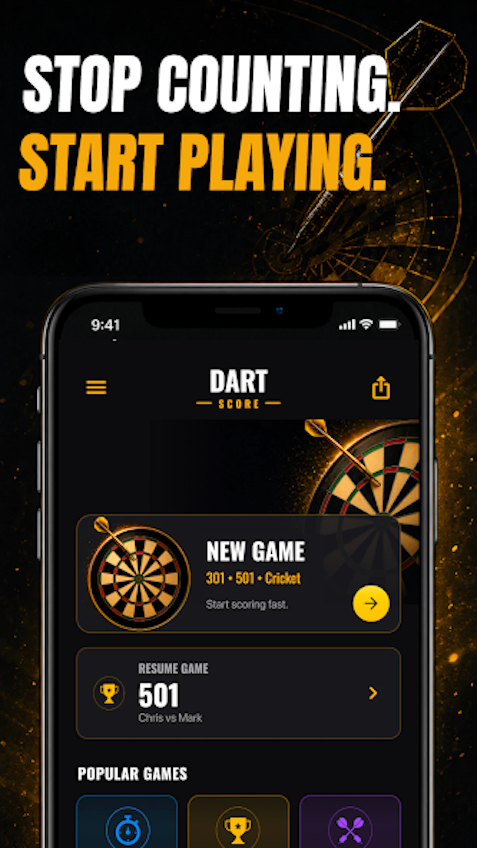 Dart Scoreboard: Score Keeper screenshot 1