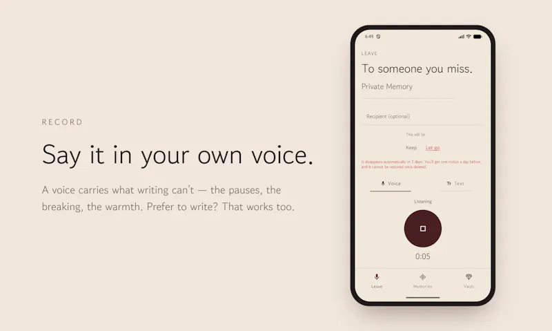 Voice Letter screenshot 4