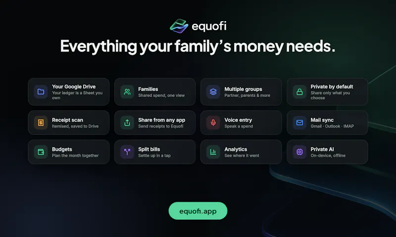 Equofi — Family Finance, Simplified screenshot 2