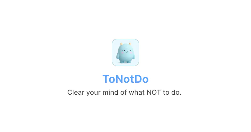 ToNotDo screenshot 1