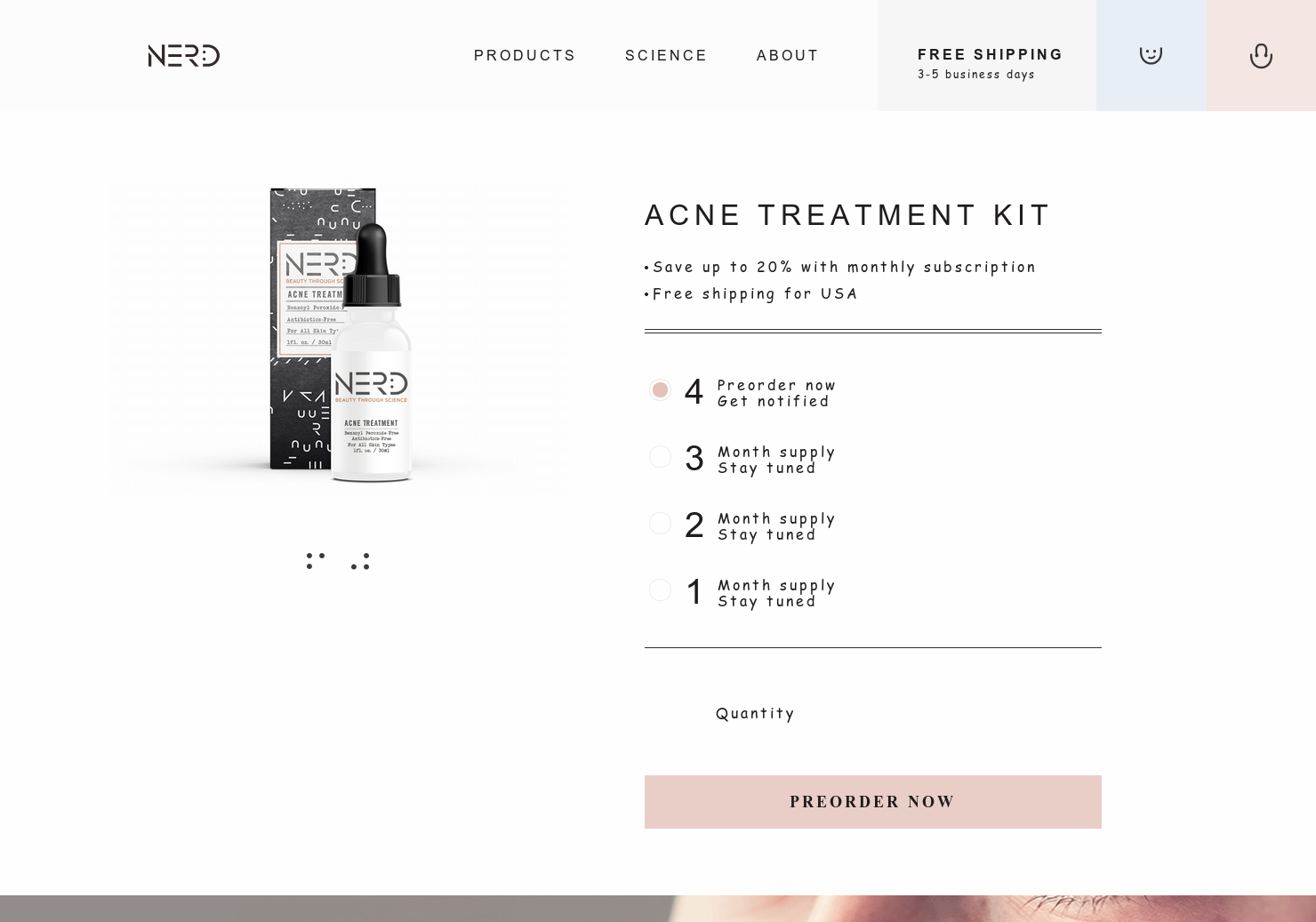 Nerd Skincare - Acne Treatment Kit  gallery image