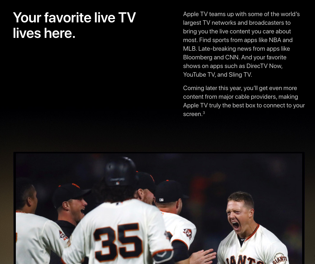 Apple 4K TV Image