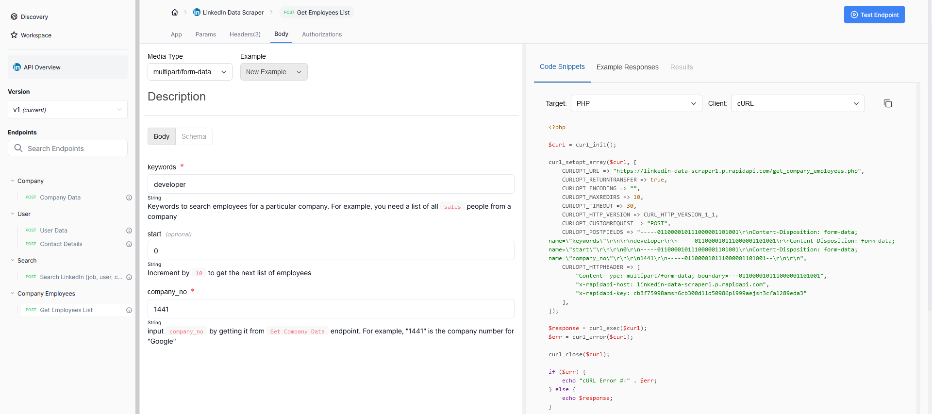 LinkedIn Data Scraper API - Beste LinkedIn Scraper API in 2024 media 2