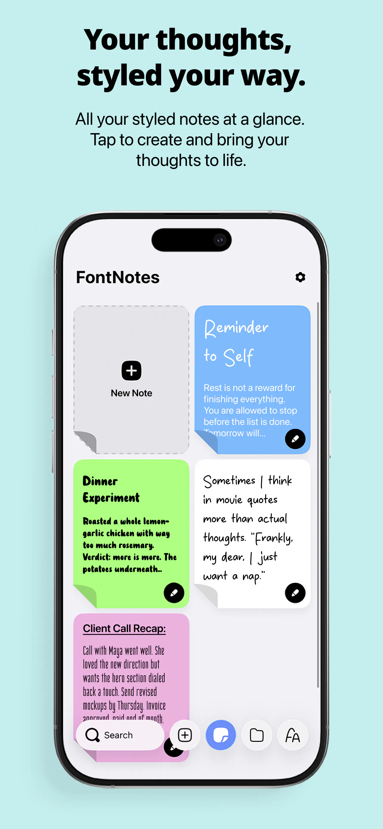 FontNotes: Style Your Thoughts gallery image
