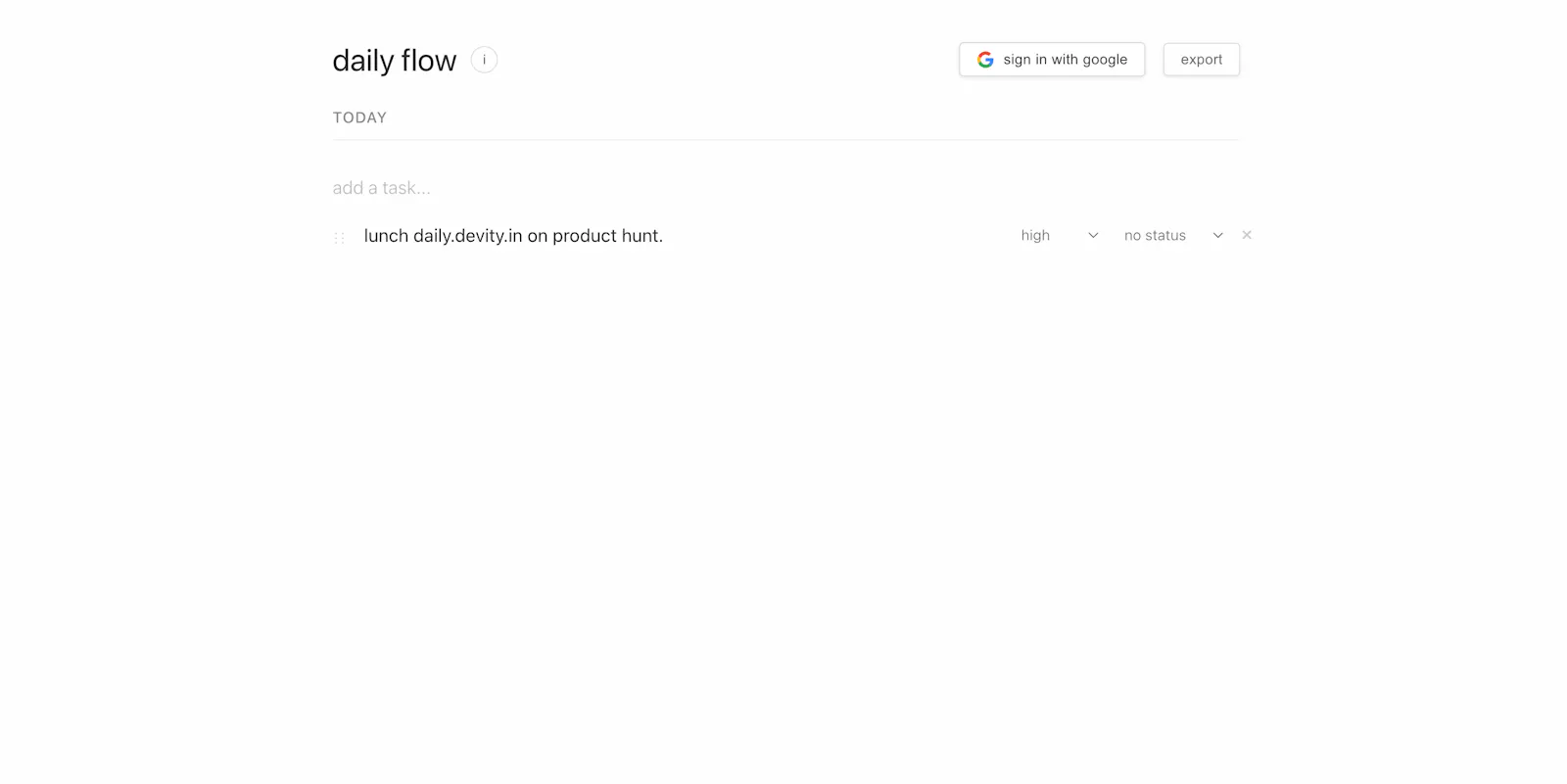 Daily Flow screenshot 1