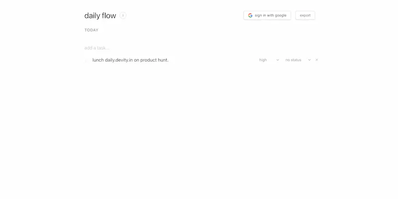 Daily Flow screenshot 1