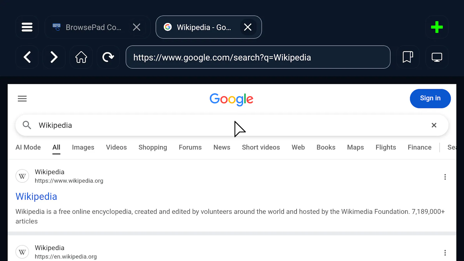 BrowsePad screenshot 5