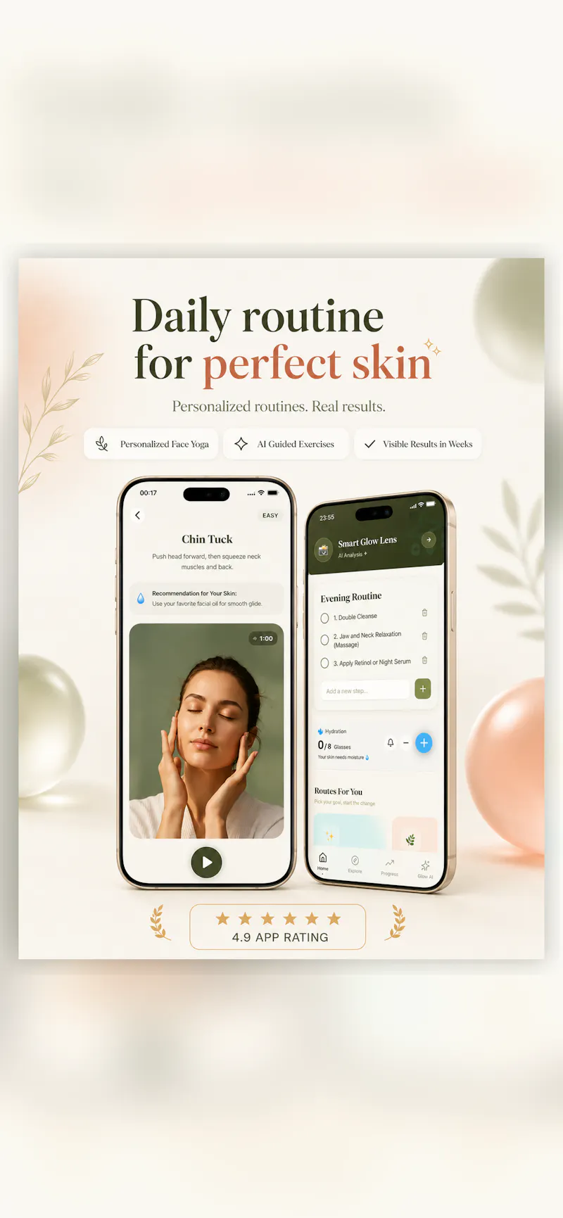FaceGlow: Face Yoga & AI Scan screenshot 4
