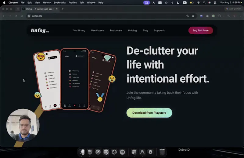 Unfog.life screenshot 1 (video preview)