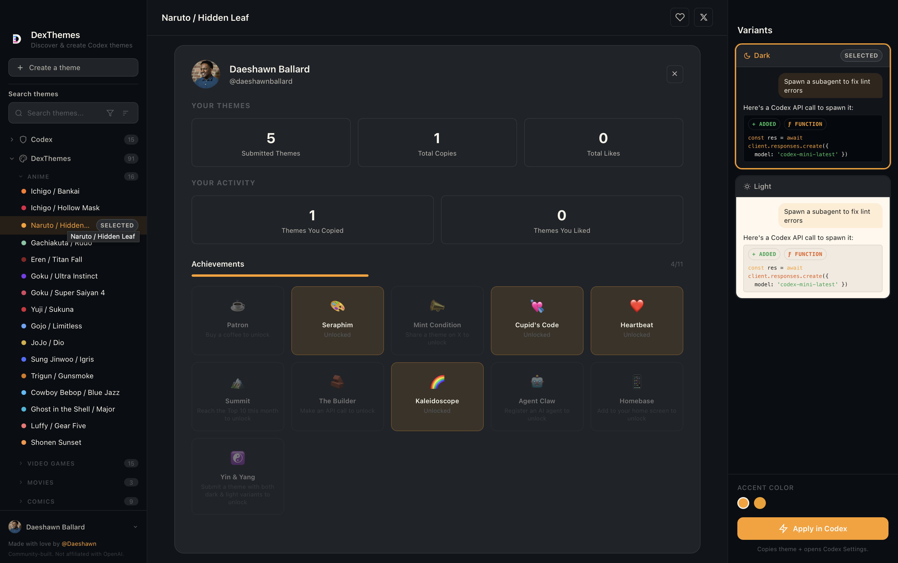 DexThemes gallery image