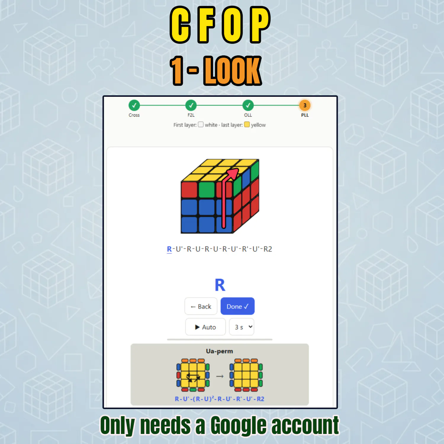 Interactive 3x3 Cube Solver and Coach gallery image