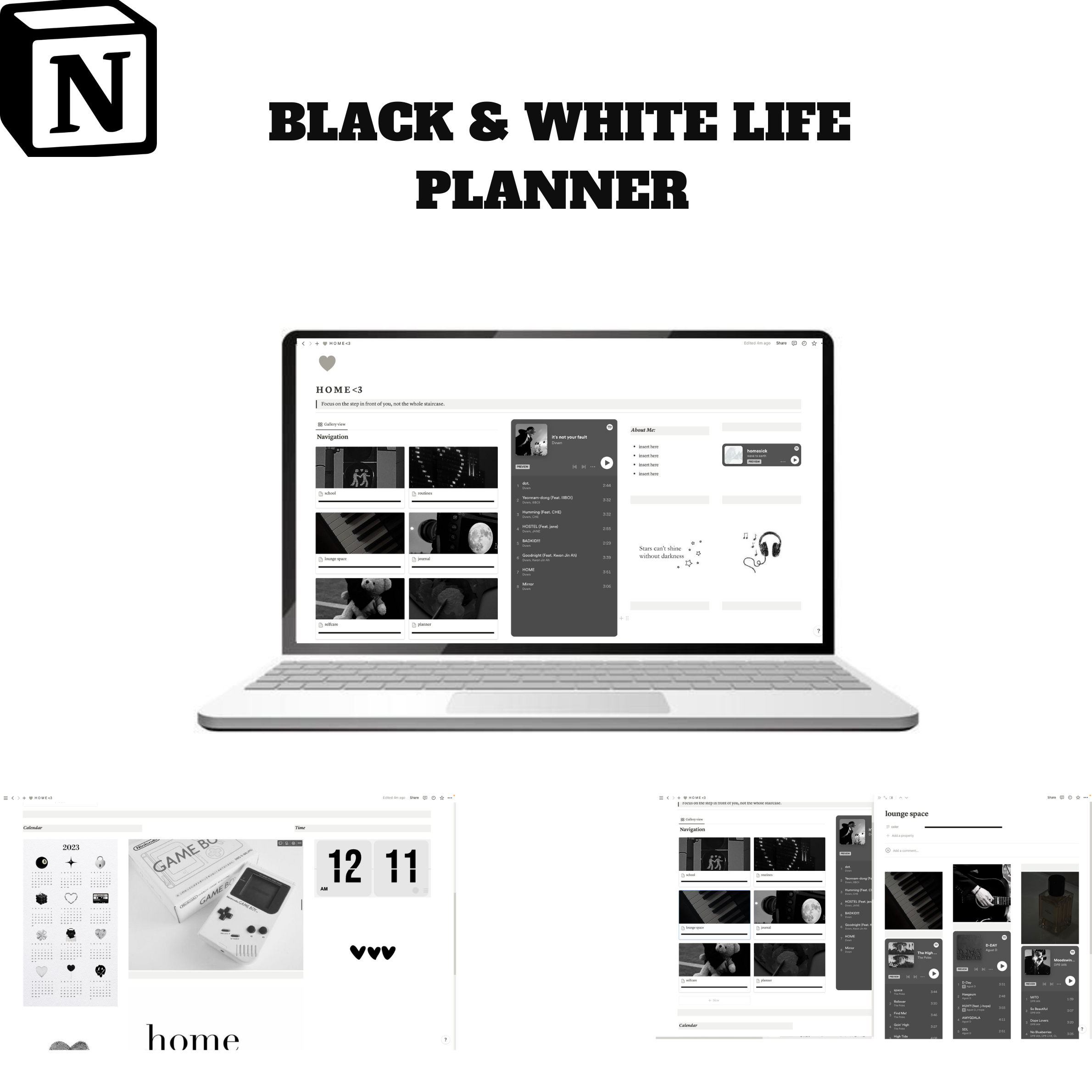 Black & White Life Planner