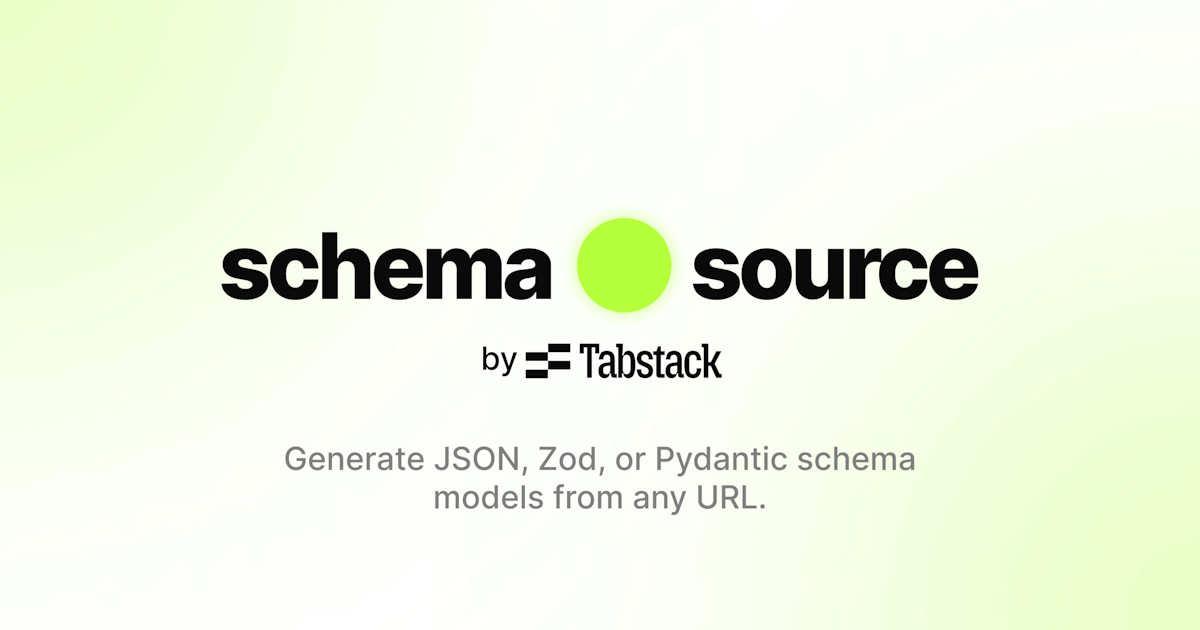 Schema Source by Tabstack