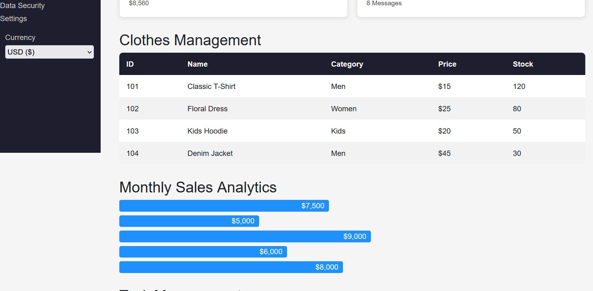 AJGAR Clothing CRM screenshot 1 AJGAR Clothing CRM screenshot 1