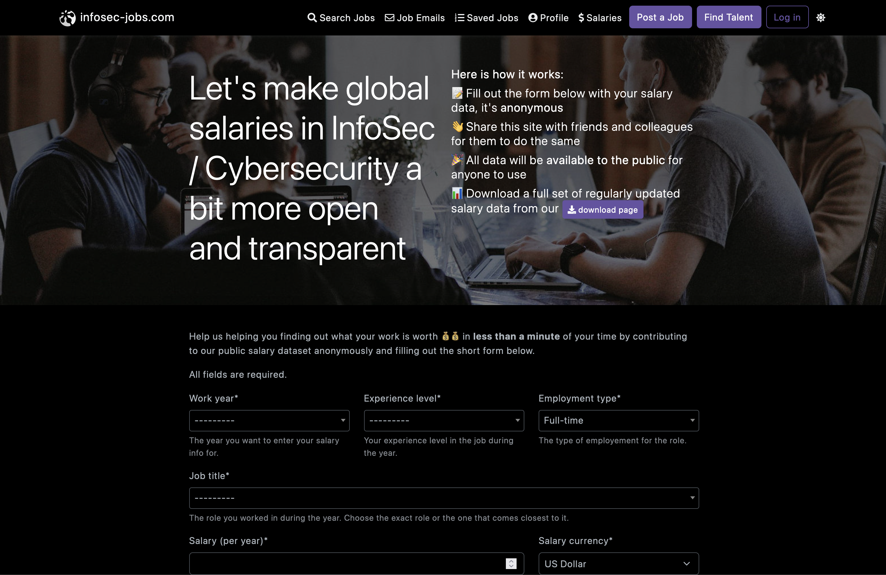 InfoSec-Jobs.com Salaires media 3