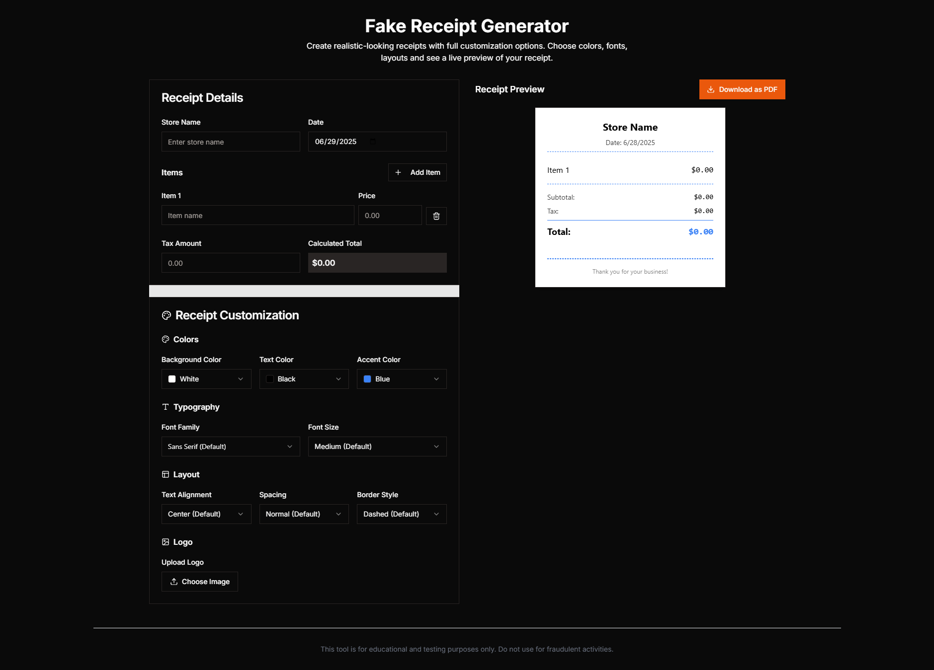 Generatore di ricevute false - Creare.Personalizzare.Stampa.Entrate false in pochi secondi. media 1