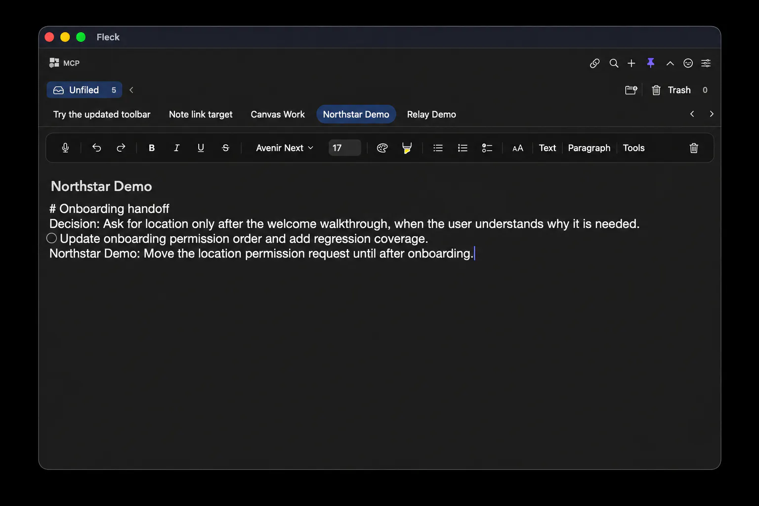 Fleck — Notes that organize themselves gallery image
