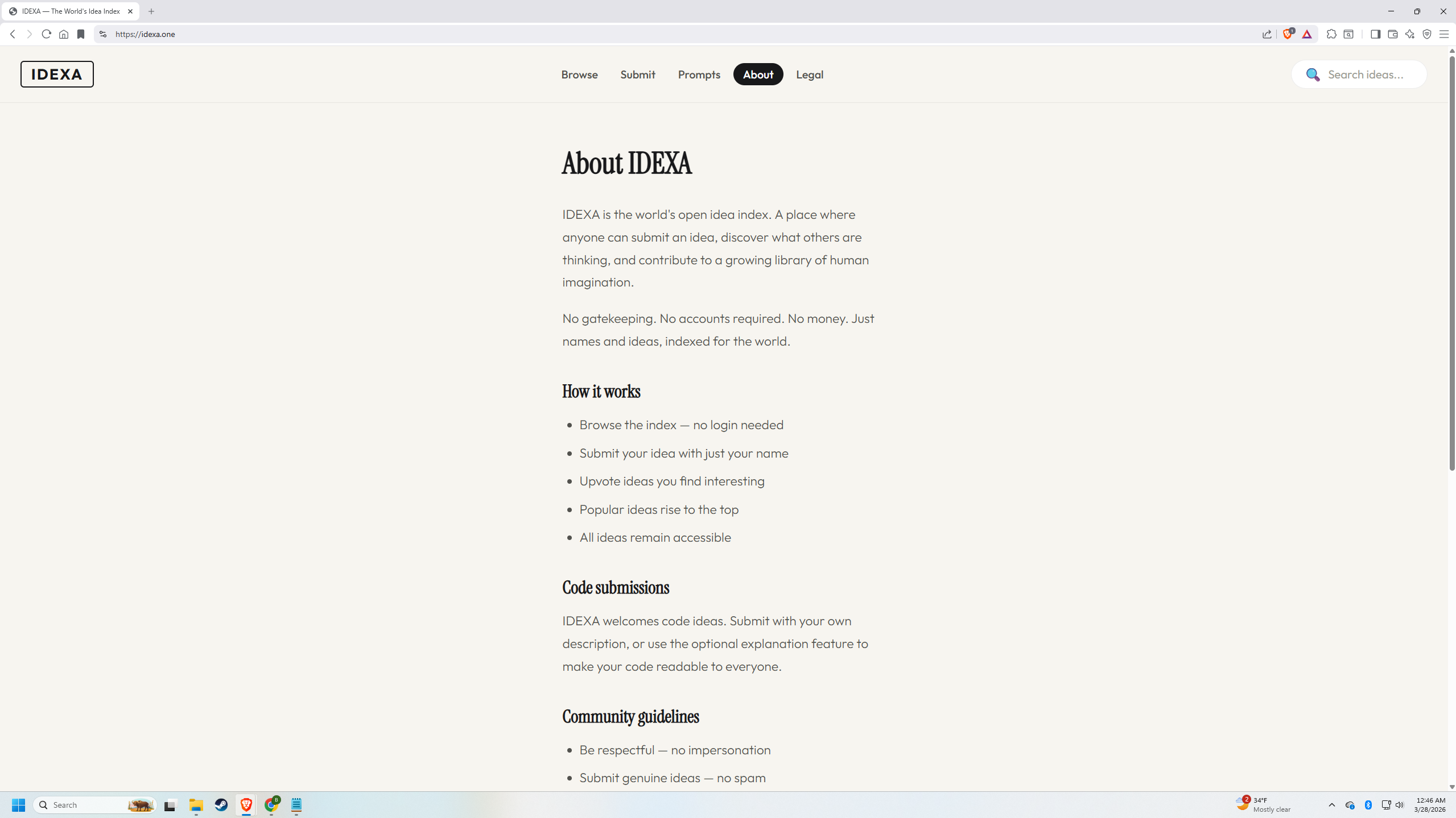 IDEXA idea index - no account needed gallery image