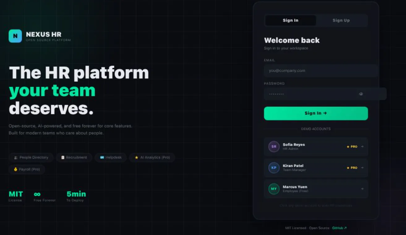 Farik HR Open-Source HR Platform のプロダクトバナー