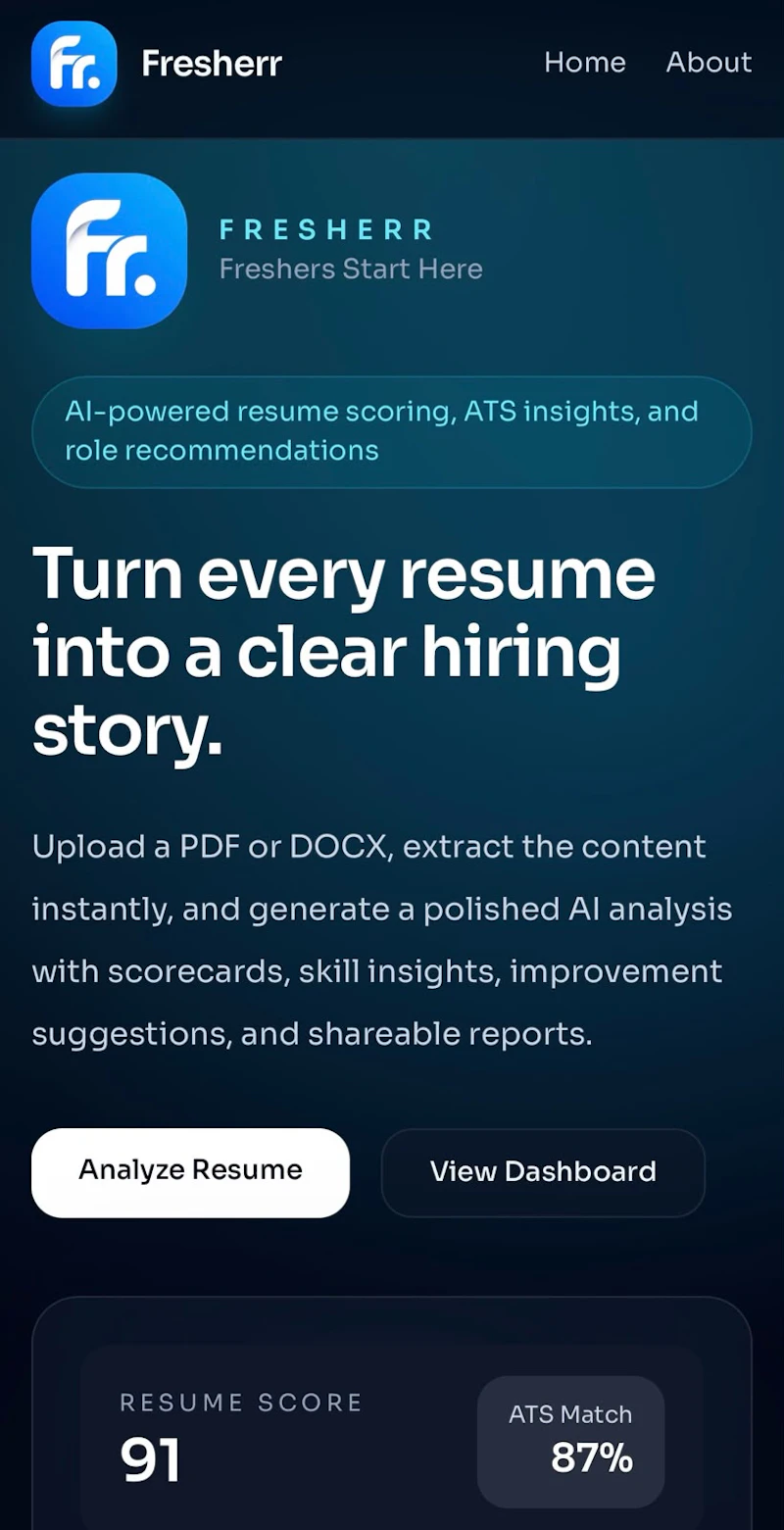 Fresherr screenshot 1