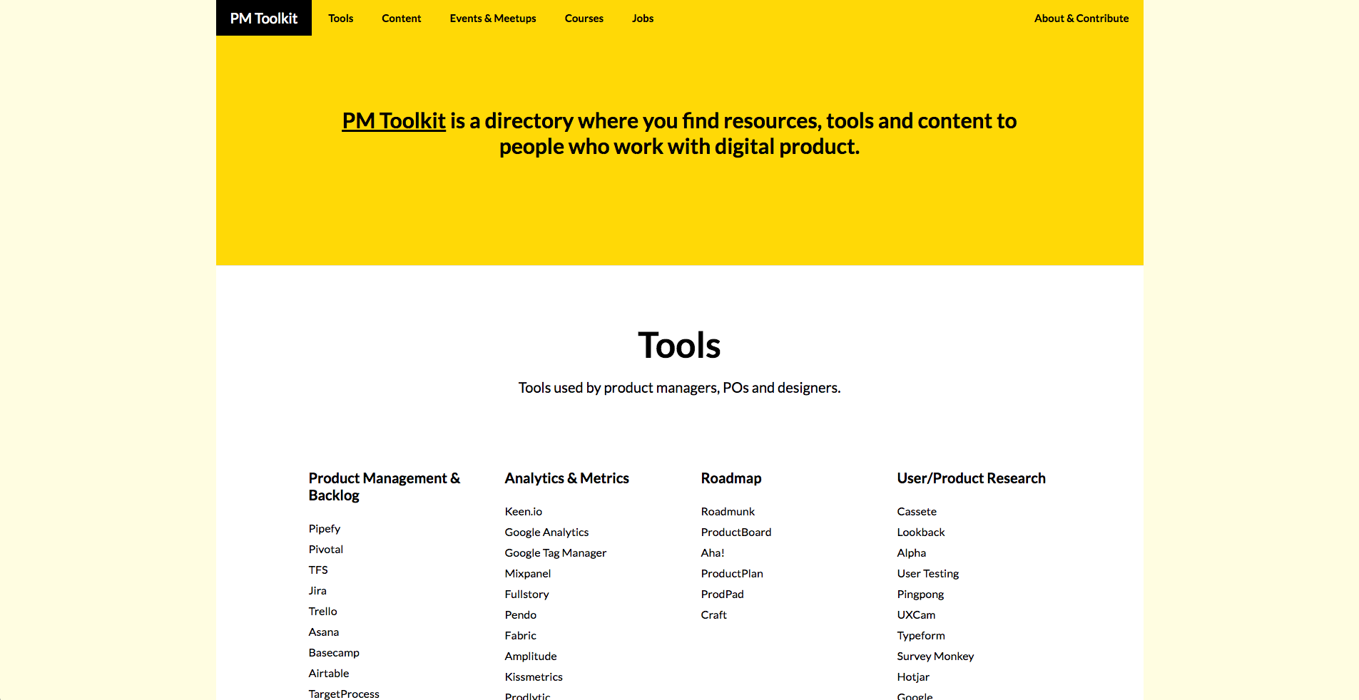 PM Toolkit - The resource kit for Product Managers and product people gallery image