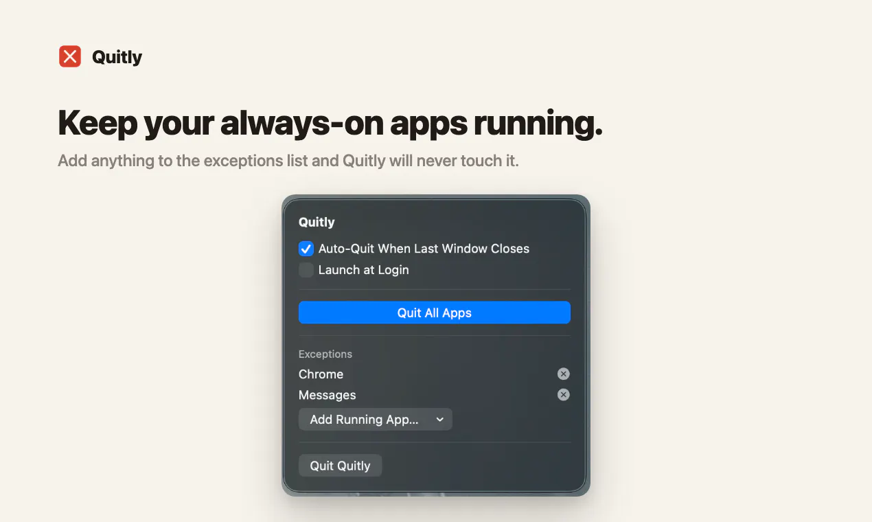 Quitly screenshot 4
