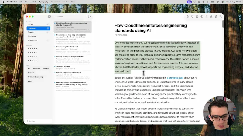 ReadControl screenshot 1 (video preview)