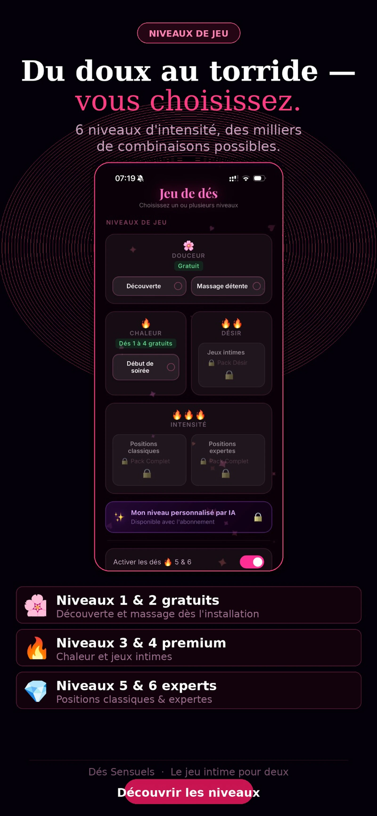 Dés Sensuels screenshot 3