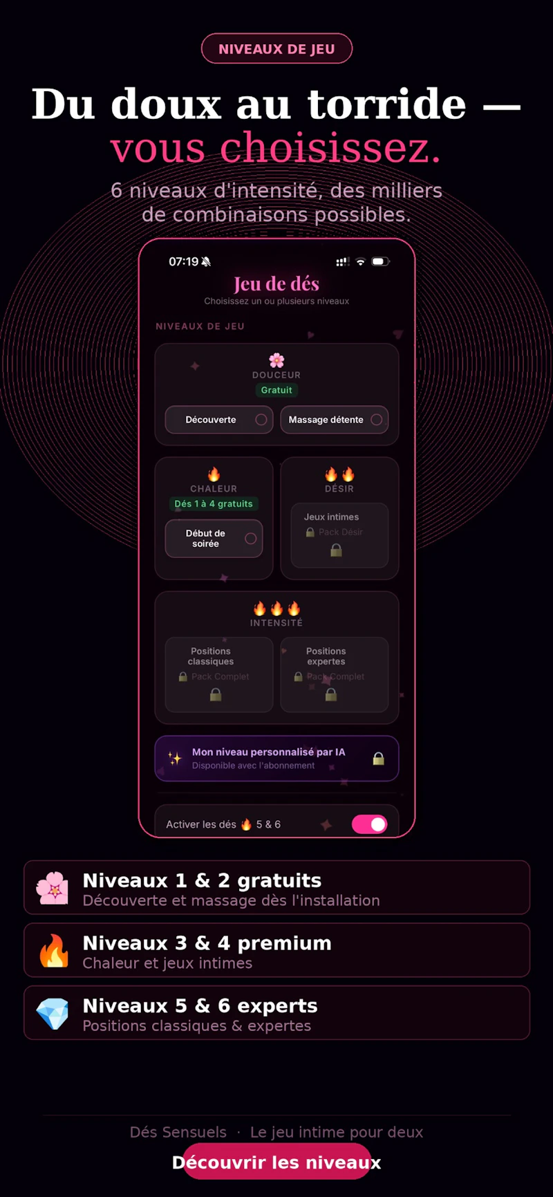 Dés Sensuels screenshot 3