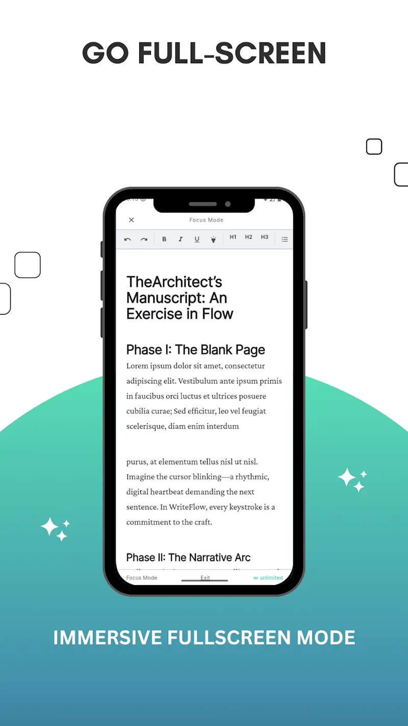 WriteFlow: Focused Writing App screenshot 2