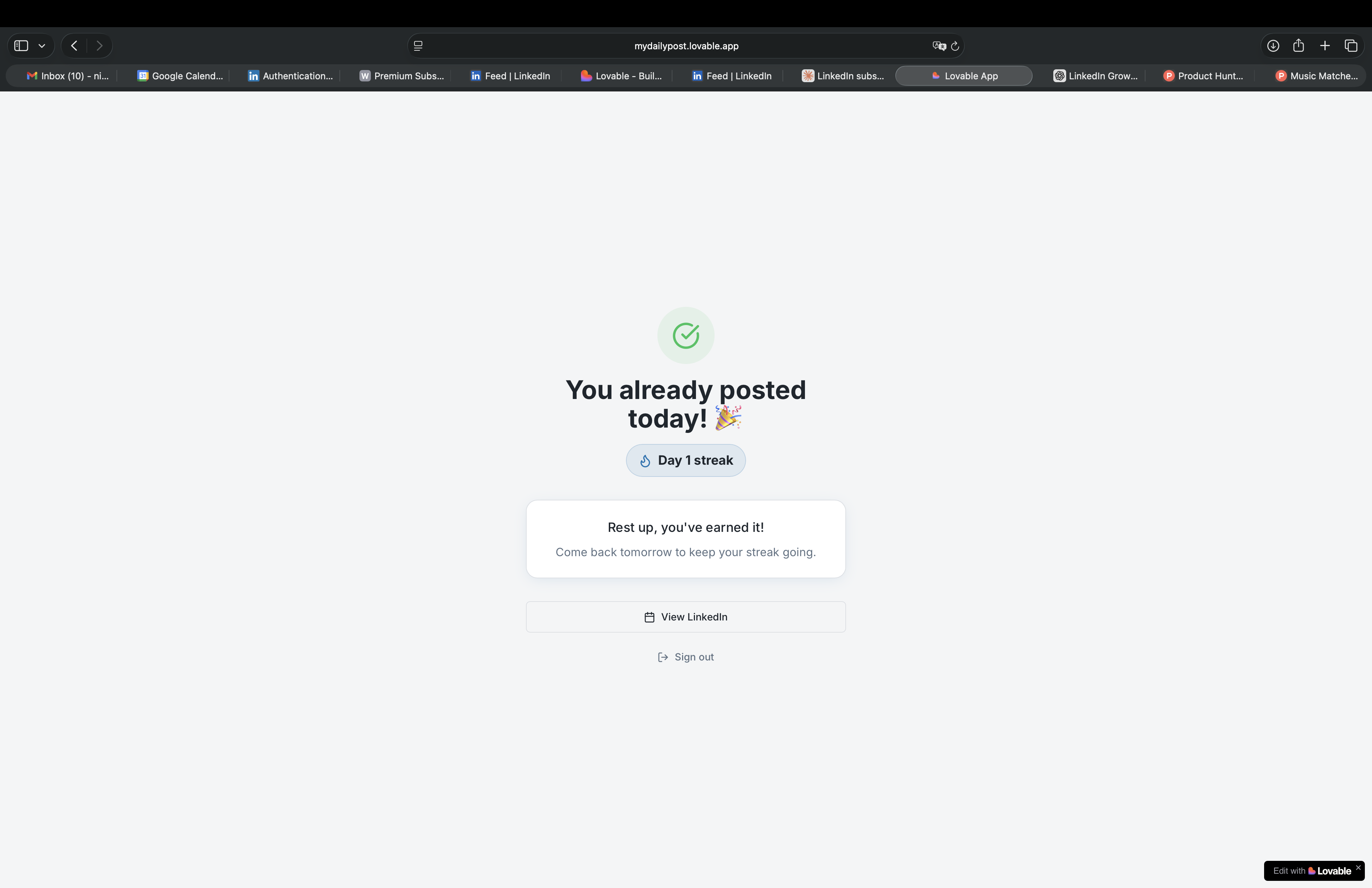 My Daily Post gallery image