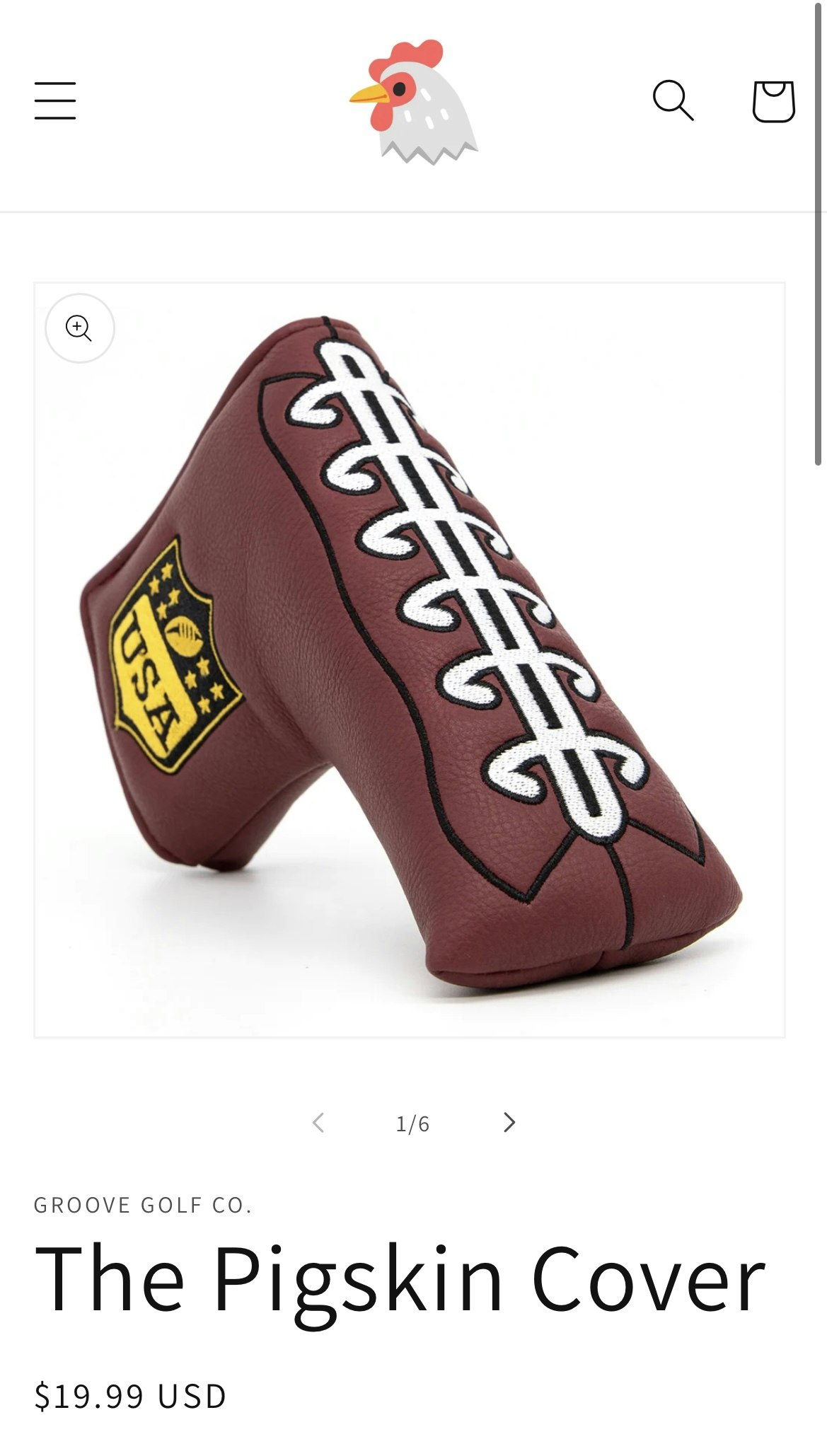 Groove Golf Co. Leapri in pelle media 6