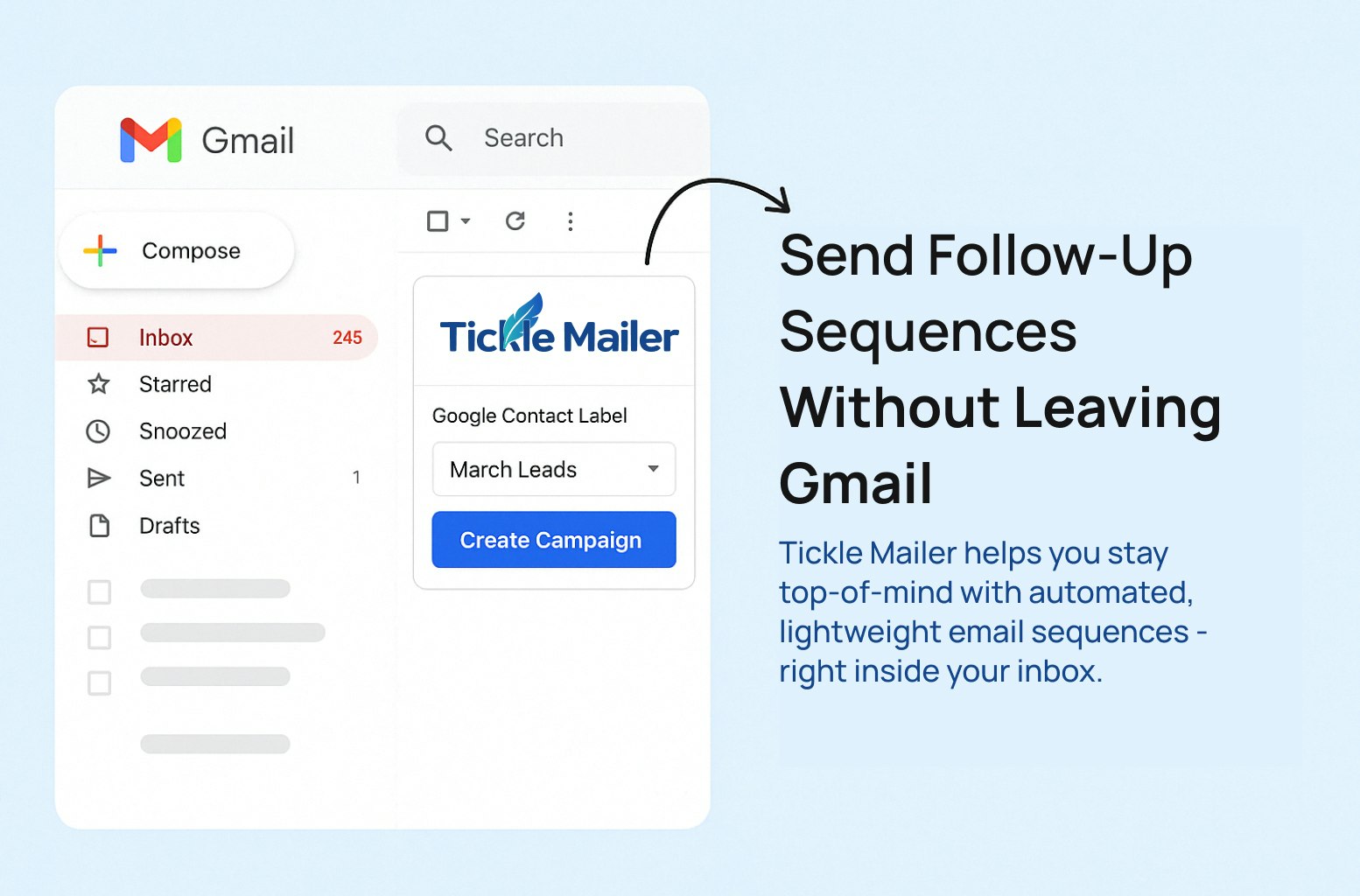 Щекоть почтарь - Электронные кампании по электронной почте в Gmail медиа 9