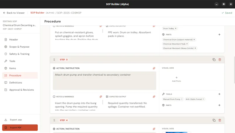 SOP Builder  screenshot 6