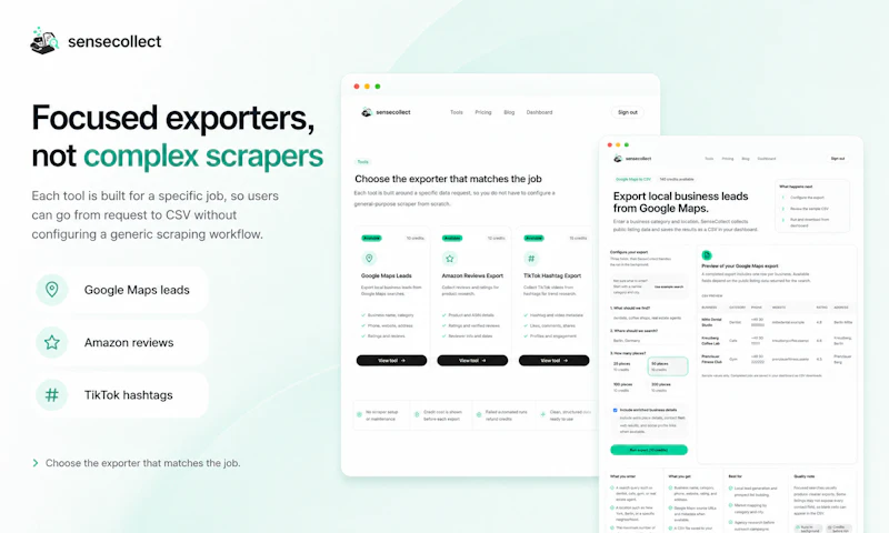 SenseCollect screenshot 2