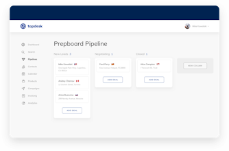 Tapdesk CRM gallery image