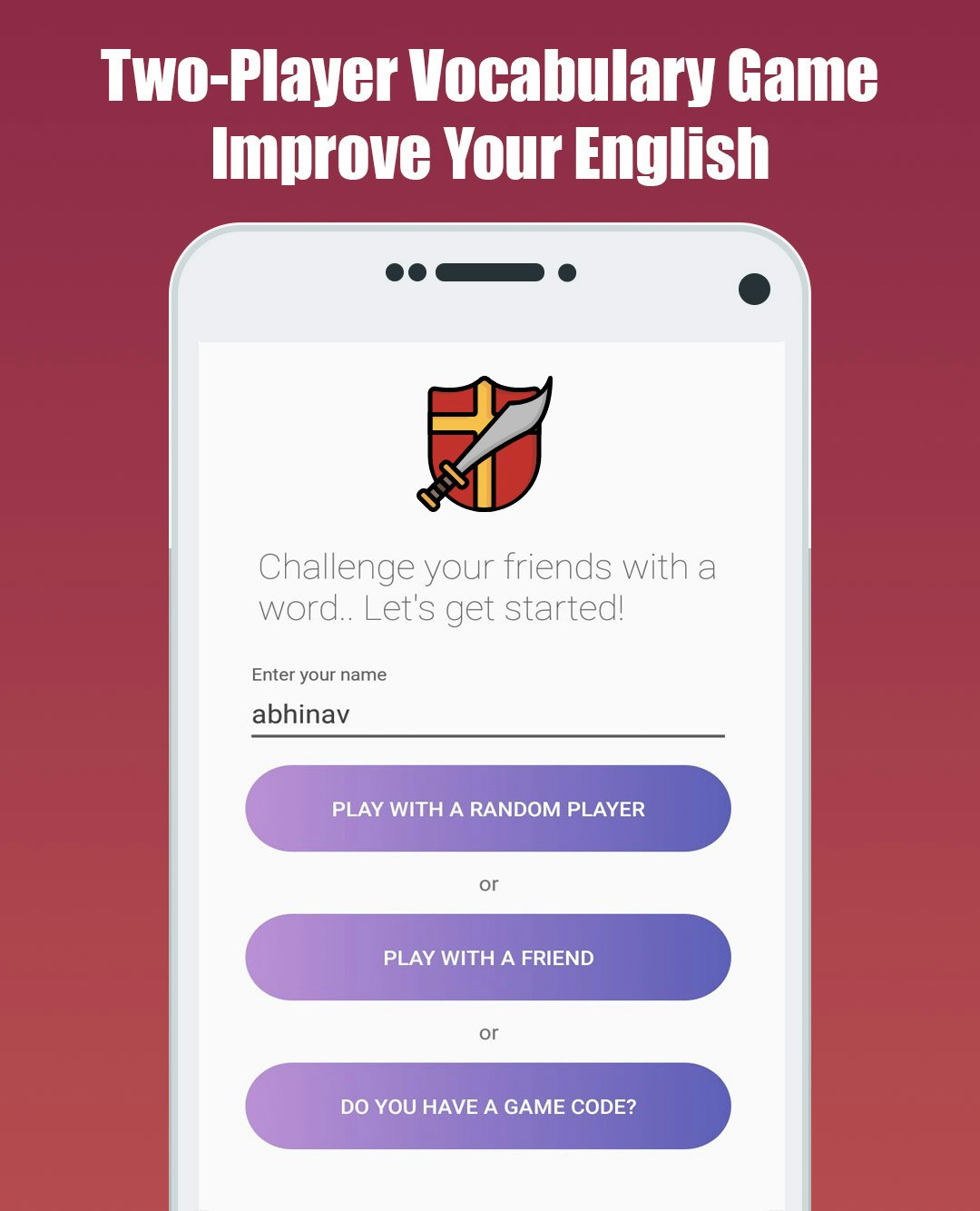 Multiplayer Vocabulary Game gallery image