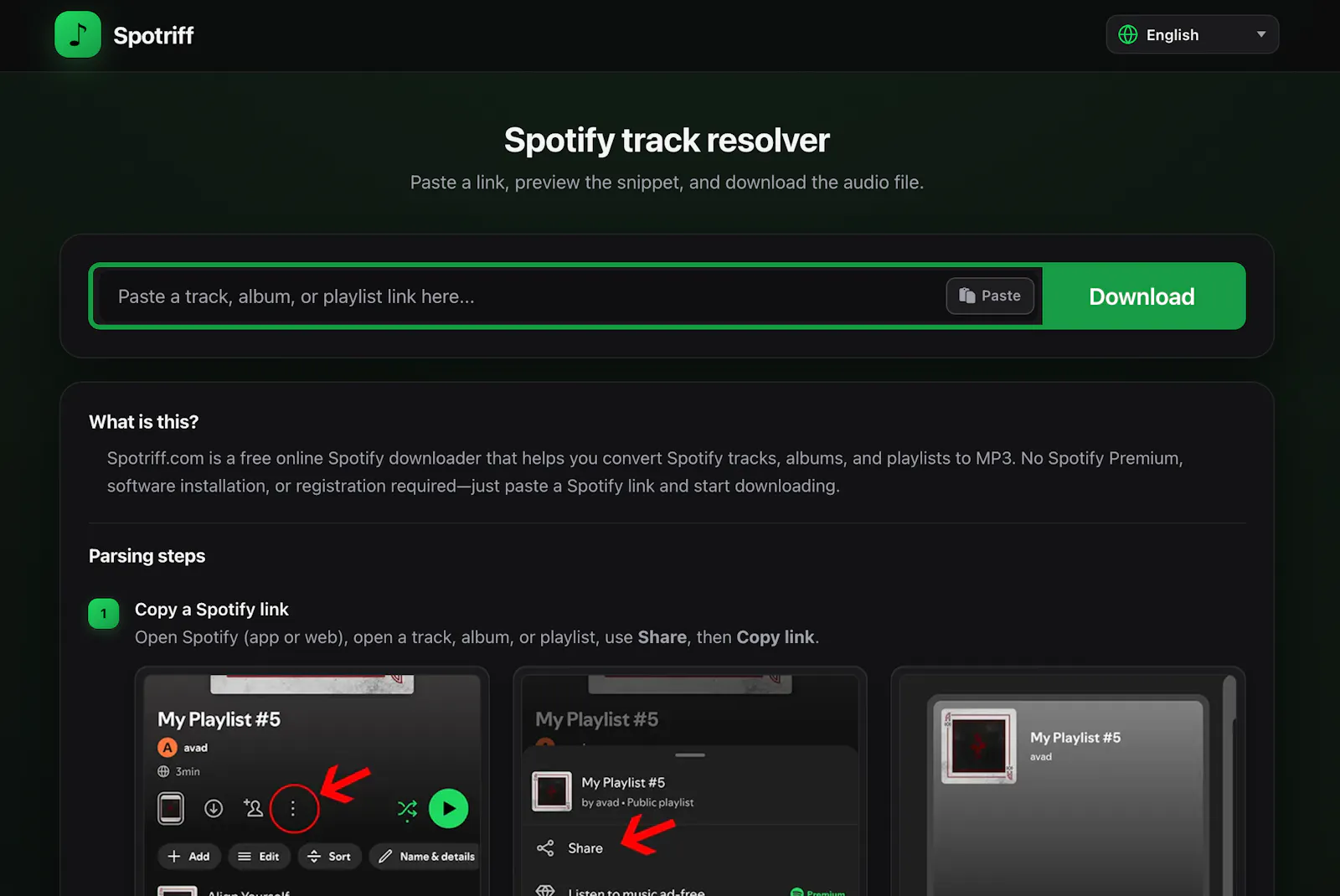 Spotriff screenshot 1