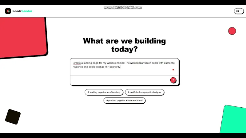 LeadzLander screenshot 1 (video preview)