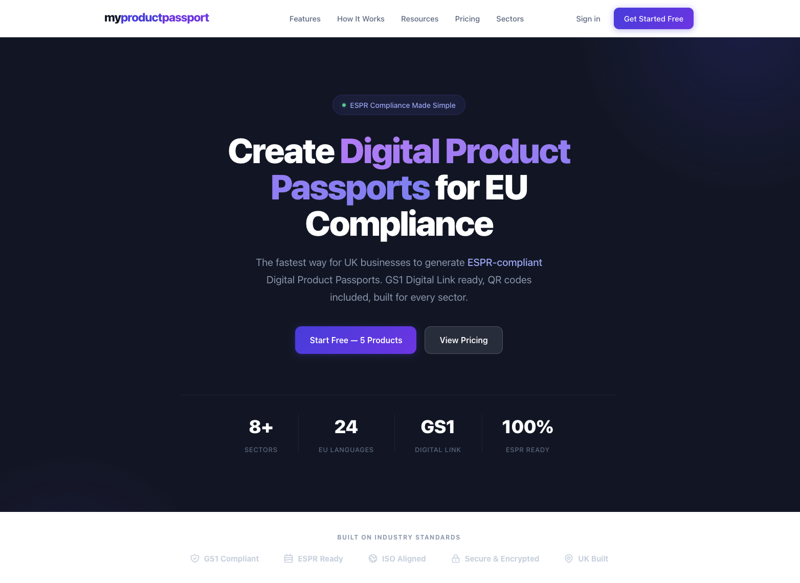MyProductPassport - Main product screenshot demonstrating key features and user interface