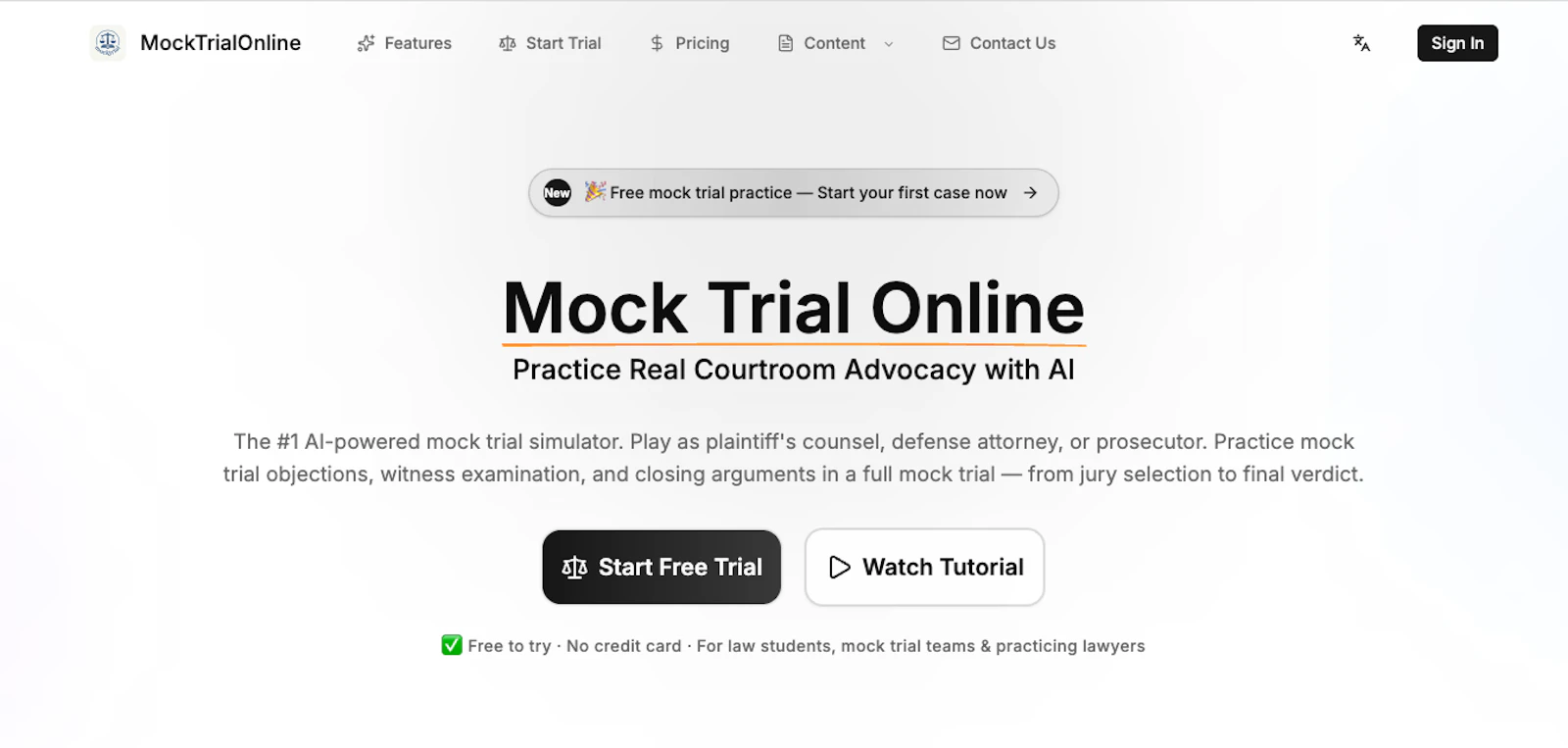 MockTrialOnline screenshot 2