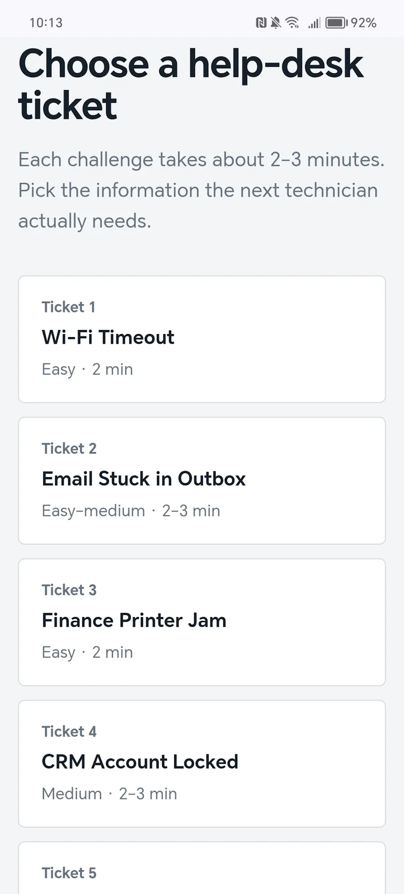 TicketReady screenshot 3