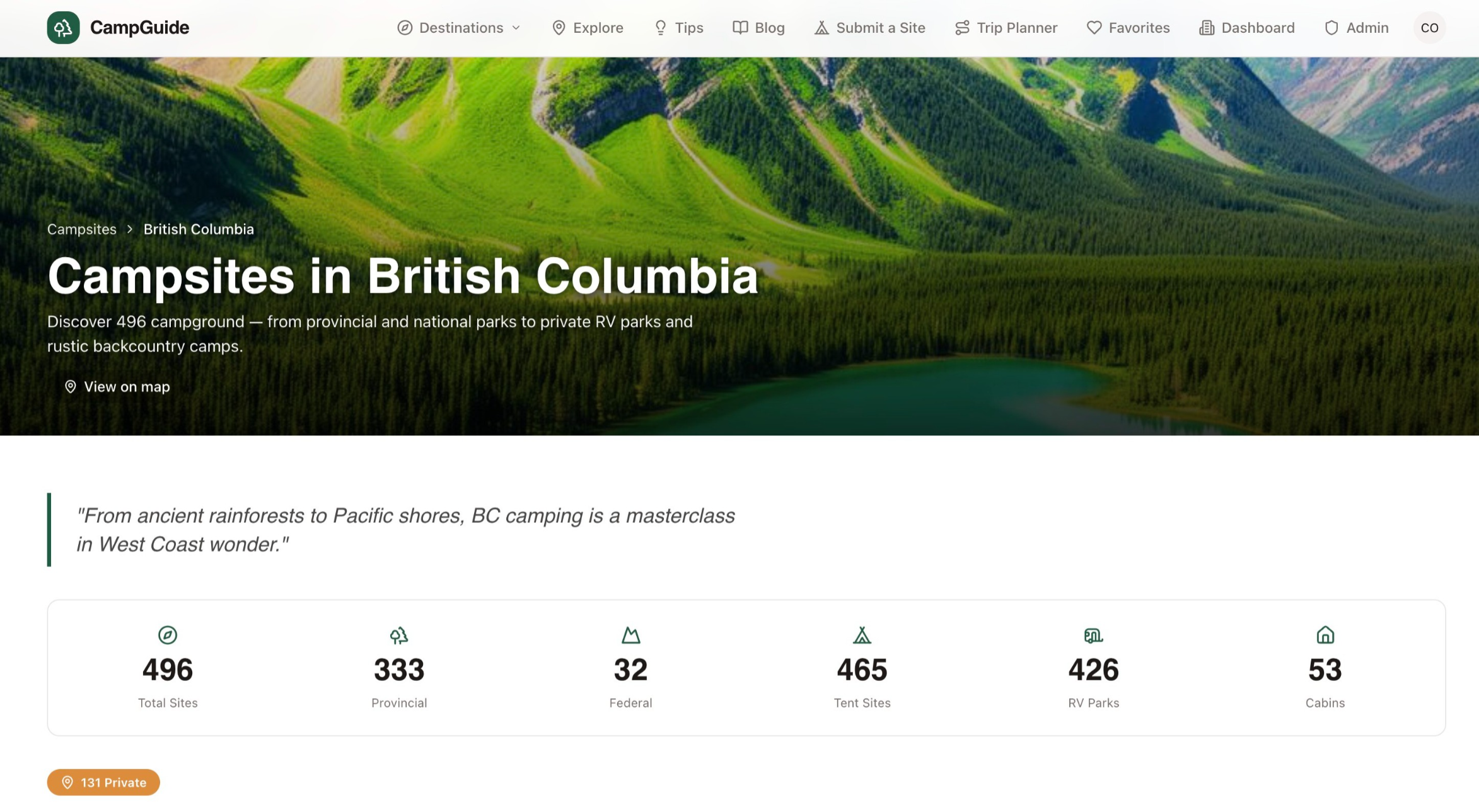 CampGuide gallery image