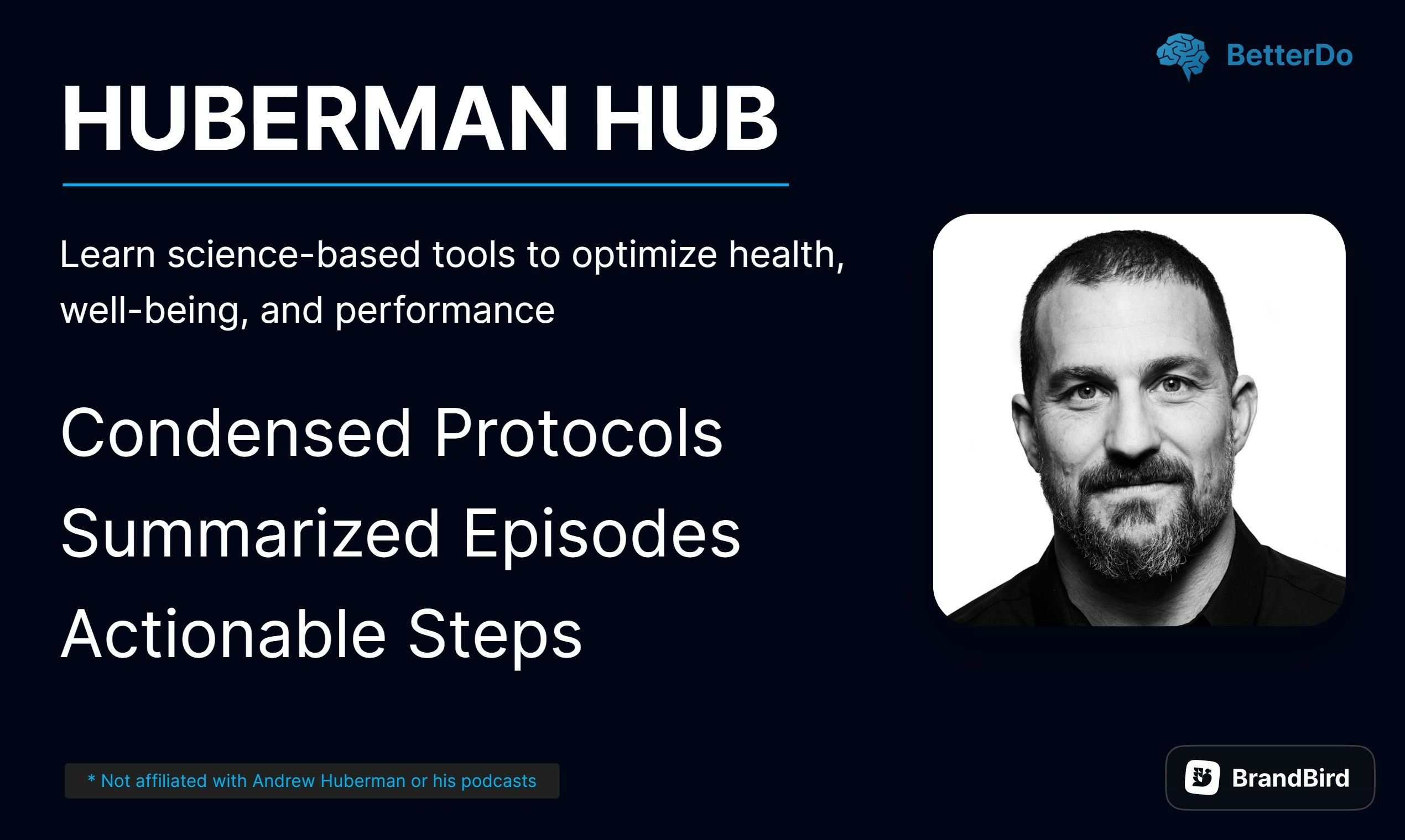 startuptile The Huberman Hub-All the tools to optimize health & performance in <10mins